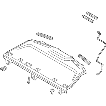 Kia 85610D4020BHH Trim Assembly-Package Tray