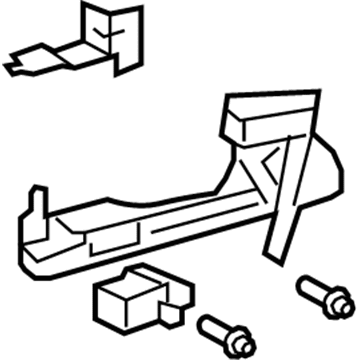 Lexus 69204-30030 Frame Sub-Assy, Rear Door Outside Handle, LH