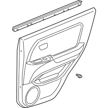 Lexus 67630-48080-A0 Board Sub-Assy, Rear Door Trim, RH