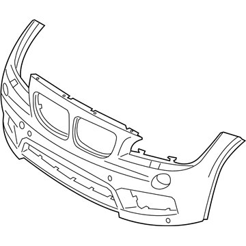 BMW 51-11-8-039-388 Panel, Bumper, Primed, Front