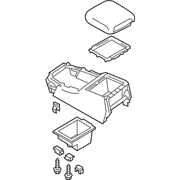 Infiniti 96910-6GW0C Box Assy-Console, Front Floor