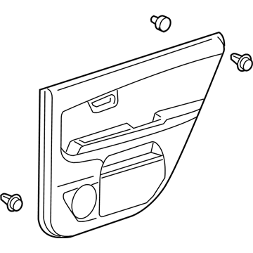 Lexus 67630-48240-A1 Board Sub-Assy, Rear Door Trim, RH