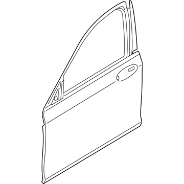 BMW 41-00-7-408-961 Front Left Door, Aluminium