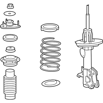 Acura 51601-STX-A54 Shock Absorber Assembly, Right Front