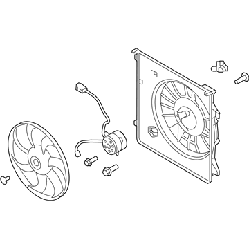 Kia 253802J100 Blower Assembly-Radiator