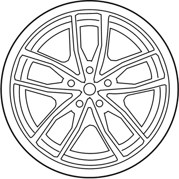 BMW 36-11-6-883-637 Disk Wheel, Light Alloy, In