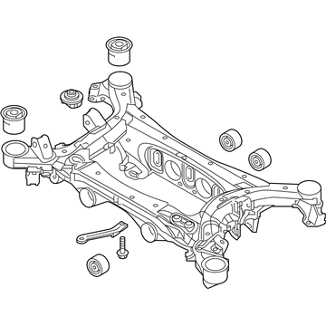 Kia 554053T250 Crossmember-Rear