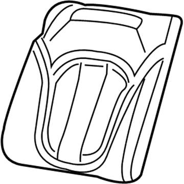 Mopar 5SK20DX9AF Rear Seat Back Cover Right