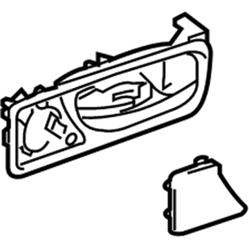 Lexus 67607-0E020-B0 Rear Door Inside Handle Sub-Assembly, Right