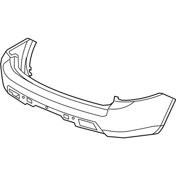 Honda 04715-SZA-A70ZZ Face, Rear Bumper (Dot)