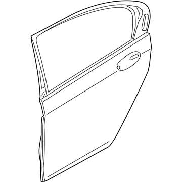 BMW 41-00-7-408-963 Door, Aluminium, Rear Left