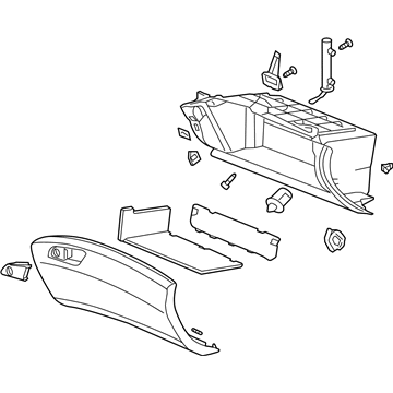 Acura 77510-TL2-A03ZA Box Assembly, Glove (Gray)