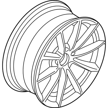 BMW 36-11-6-789-149 Disc Wheel, Light Alloy, Bright-Turned