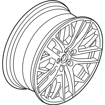 BMW 36-11-6-854-563 Disc Wheel, Light Alloy, Bright-Turned