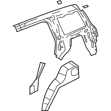 Mopar 68001964AA Panel-Quarter Inner