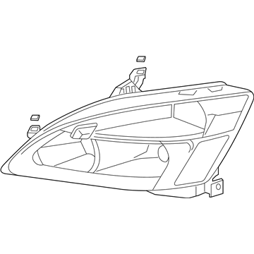 Honda 33101-SDA-A01 Headlight Unit, Passenger Side