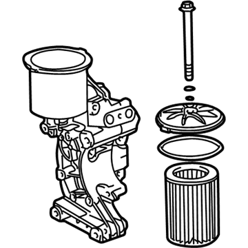 BMW 11-42-1-406-653 Support With Oil Filter