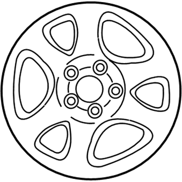 Ford F9ZZ-1007-HA Wheel, Alloy