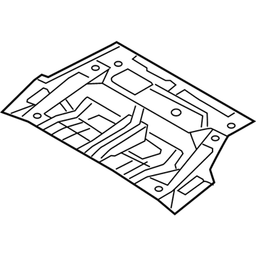 Hyundai 65511-3V100 Panel Assembly-Rear Floor, Front