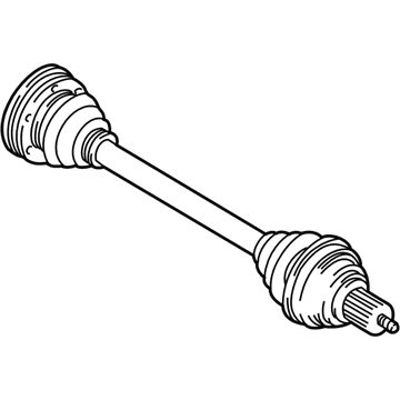 BMW 33-20-1-229-377 Exchange Output Drive Shaft