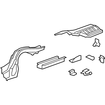 Acura 65660-TL2-A01ZZ Frame, Left Rear