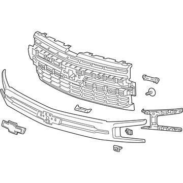 GM 84493304 GRILLE ASM-FRT