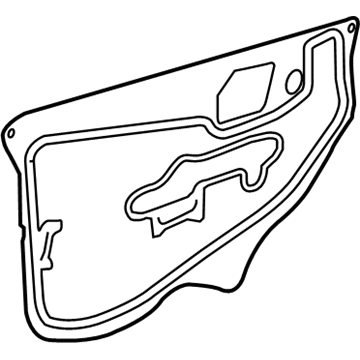 Honda 72361-TS8-A01 Seal, L. FR. Door Hole