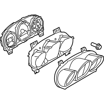 Ford BE9Z-10849-CA Cluster Assembly