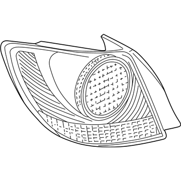 Lexus 81561-53060-B0 Lens, Rear Combination Lamp, LH