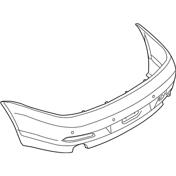 BMW 51-12-7-184-664 Panel, Bumper, Primed, Rear