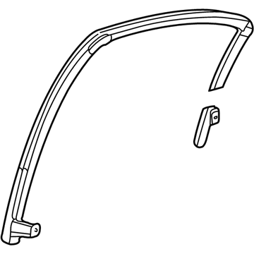 Mopar 5008579AD WEATHERSTRIP-Rear Door Glass Run