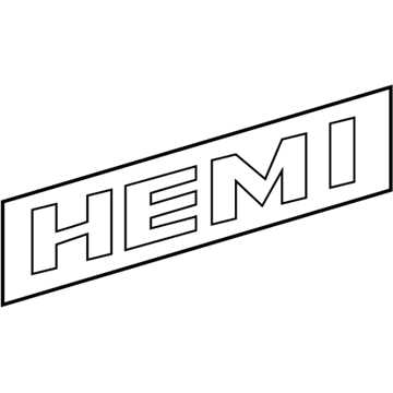 Mopar 4806328AA NAMEPLATE-HEMI