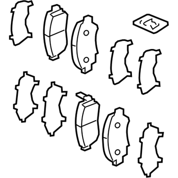 Honda 45022-T0A-A01 Pad Set, Front