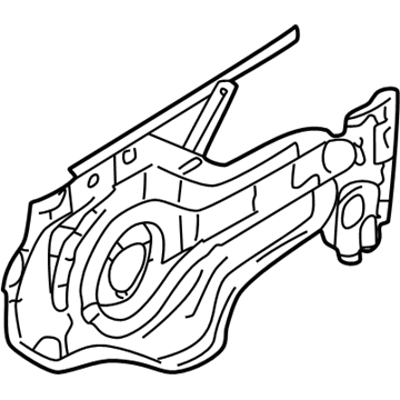 Hyundai 82405-26000 Module Panel & Regulator Assembly-Front Door, L