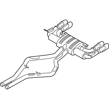 BMW 18-30-7-851-562 Rear Exhaust Flap Muffler