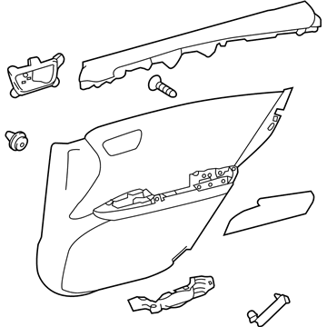 Toyota 67630-07120-20 Door Trim Panel