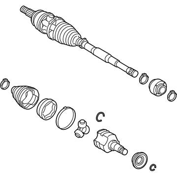 Lexus 43420-76020 Shaft Assembly, FR Drive