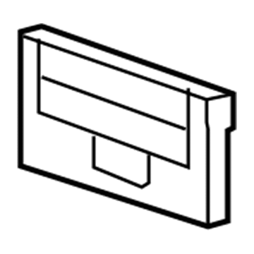 Honda 71145-SWA-A00 Base, Front License Plate