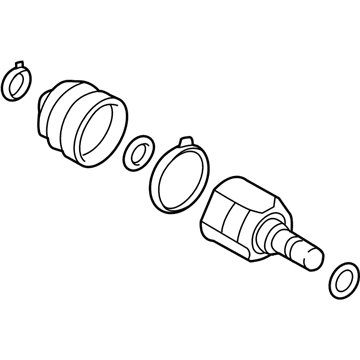 Kia 49580F6150 Joint & Boot Kit-Front