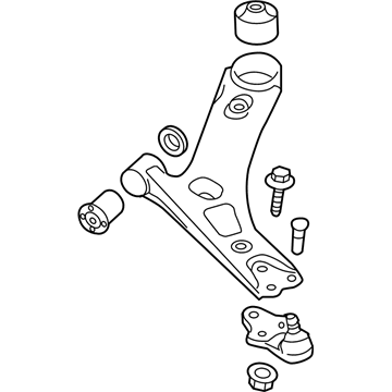 Kia 545003W500 Arm Complete-Front Lower