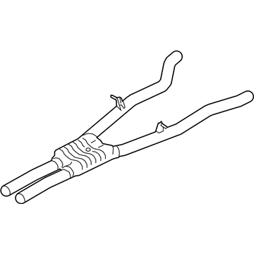 BMW 18-30-8-744-195 CENTER MUFFLER