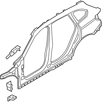 BMW 41-00-7-436-135 Side Frame, Exterior, Left