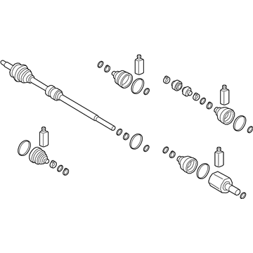 Kia 49501M7700 Shaft Assembly-Drive, RH