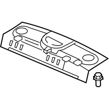 Honda 84505-SVA-A13ZB Tray, RR. *NH598L* (ATLAS GRAY)