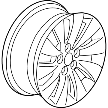 Honda 42700-T3L-A92 Disk, Aluminum Wheel (17X7) (1/2J) (Hitachi)