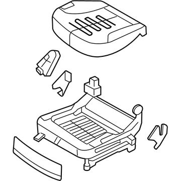 Kia 881032G200804 Cushion Assembly-Front Seat