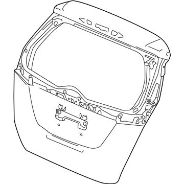 Honda 68100-T5R-A90ZZ Tailgate (DOT)