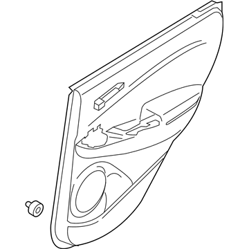 Hyundai 83308-J9000-LGY Panel Assembly-Rear Door Trim, RH