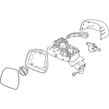 Kia 87610R0590 MIRROR ASSY-OUTSIDE