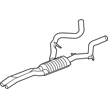 BMW 18-30-7-553-826 Centre Silencer With Tubes